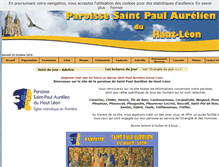 Tablet Screenshot of paroisse-saintpoldeleon.fr